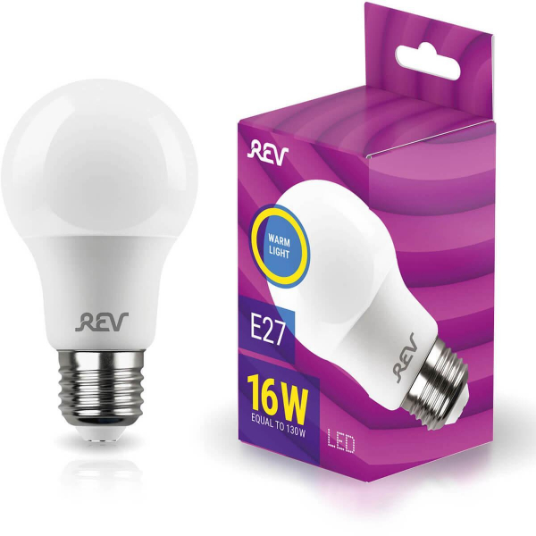 Лампа светодиодная REV A60 Е27 16W 2700K теплый свет груша 32402 7 Лампа светодиодная REV A60 Е27 16W 2700K теплый свет груша 32402 7