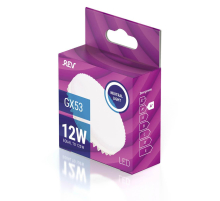 Лампа светодиодная REV GX53 12W 4000K нейтральный белый свет шар 32544 4