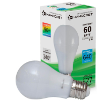 Лампа светодиодная Наносвет E27 8W 4000K матовая LE-GLS-8/E27/940 L161