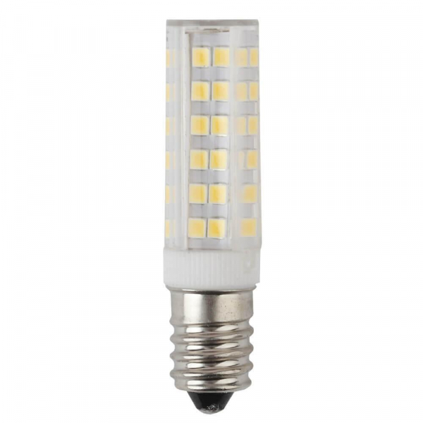 Лампа светодиодная ЭРА E14 7W 4000K прозрачная LED T25-7W-CORN-840-E14 Б0033025