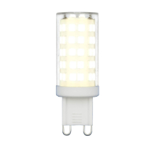 Лампа светодиодная Uniel G9 9W 3000K прозрачная LED-JCD-9W/3000K/G9/CL GLZ09TR UL-00006488