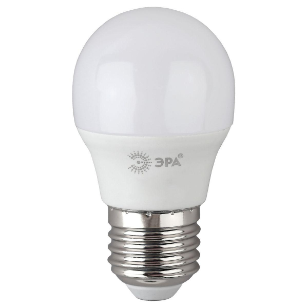Лампа светодиодная ЭРА E27 6W 2700K матовая LED P45-6W-827-E27 R Б0049643 Лампа светодиодная ЭРА E27 6W 2700K матовая LED P45-6W-827-E27 R Б0049643