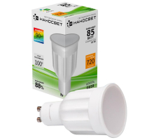 Лампа светодиодная Наносвет GU10 10W 2700K матовая LE-MR16A-10/GU10/927 L272