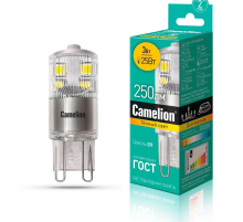 Лампа светодиодная Camelion G9 3W 3000K LED3-G9-NF/830/G9 13702