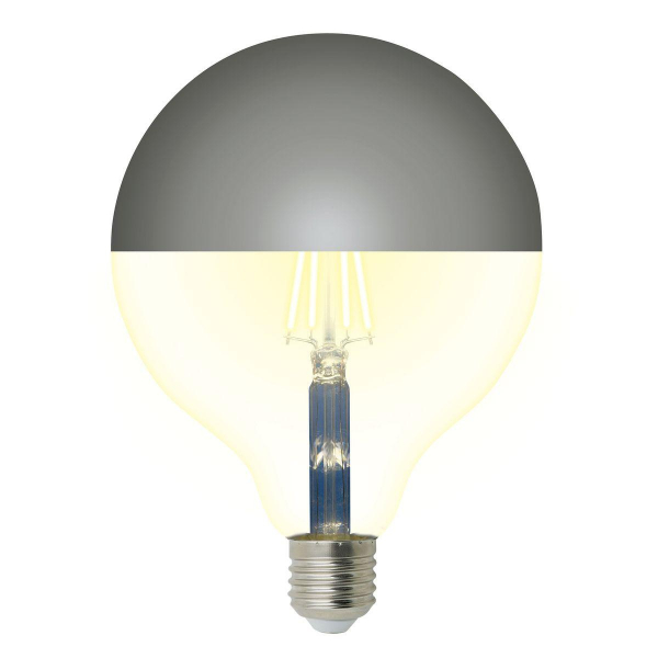 Лампа светодиодная Uniel E27 4W 3000K зеркальная LED-G125-4W/3000K/E27/CL MIRROR/CHROME PLS02WH UL-00011793 Лампа светодиодная Uniel E27 4W 3000K зеркальная LED-G125-4W/3000K/E27/CL MIRROR/CHROME PLS02WH UL-00011793
