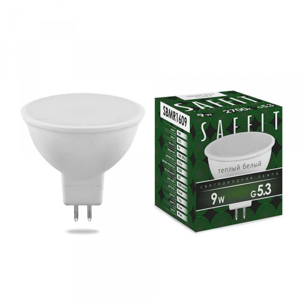 Лампа светодиодная Saffit MR16 GU5.3 9W 2700K Грибок Матовая SBMR1609 55084 Лампа светодиодная Saffit MR16 GU5.3 9W 2700K Грибок Матовая SBMR1609 55084