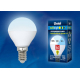 Лампа светодиодная Uniel E14 6W 4000K матовая LED-G45-6W/NW/E14/FR/MB PLM11WH UL-00002376