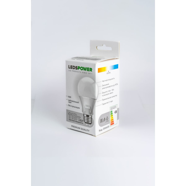 Светодиодная лампа LEDS POWER A60 E27 11Вт 4000К 006635 Светодиодная лампа LEDS POWER A60 E27 11Вт 4000К 006635