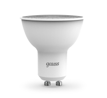 Лампа светодиодная Gauss GU10 9W 3000K матовая 101506109