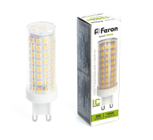 Лампа светодиодная Feron G9 15W 4000K прозрачная LB-437 38213