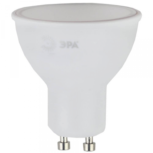 Лампа светодиодная ЭРА GU10 6W 2700K матовая LED MR16-6W-827-GU10 Б0020543 Лампа светодиодная ЭРА GU10 6W 2700K матовая LED MR16-6W-827-GU10 Б0020543