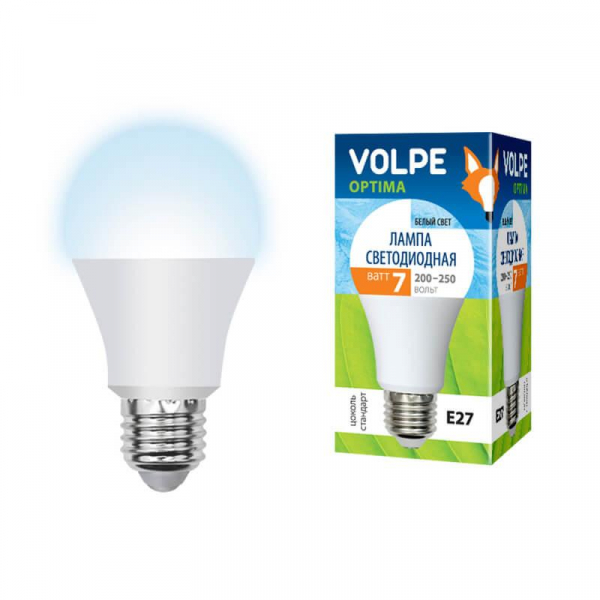 Лампа светодиодная E27 7W 4000K матовая LED-A60-7W/NW/E27/FR/O UL-00001065 Лампа светодиодная E27 7W 4000K матовая LED-A60-7W/NW/E27/FR/O UL-00001065