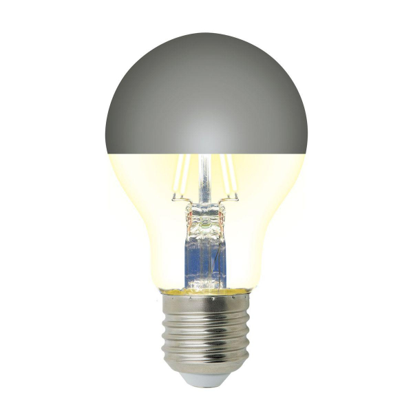 Лампа светодиодная Uniel E27 4W 4000K зеркальная LED-A60-4W/4000K/E27/CL MIRROR/CHROME PLS02WH UL-00011796 Лампа светодиодная Uniel E27 4W 4000K зеркальная LED-A60-4W/4000K/E27/CL MIRROR/CHROME PLS02WH UL-00011796