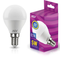 Лампа светодиодная REV G45 Е14 5W 2700 K теплый свет шар 32260 3