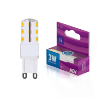 Лампа светодиодная REV JCD G9-3/4 3W 4000K нейтральный белый свет кукуруза 32368 6