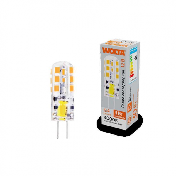 Светодиодная лампа WOLTA WSTD-JC-12V3W4KG4-S Светодиодная лампа WOLTA WSTD-JC-12V3W4KG4-S