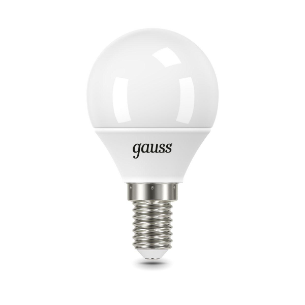 Лампа светодиодная Gauss E14 6.5W 6500K матовая 105101307 Лампа светодиодная Gauss E14 6.5W 6500K матовая 105101307