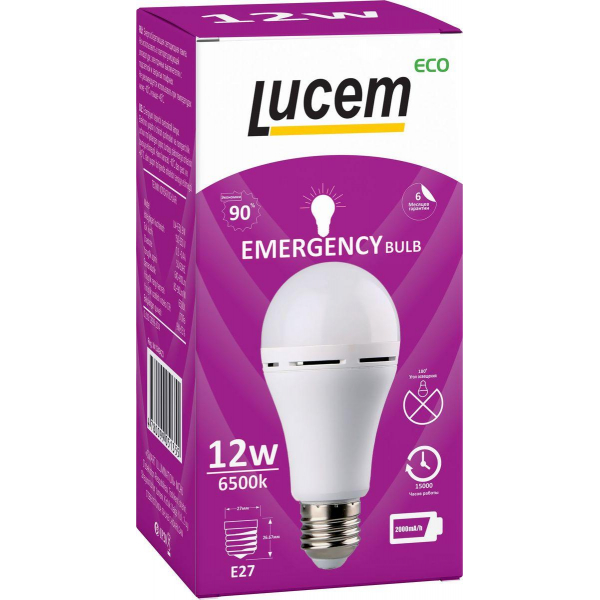 Лампа светодиодная Lucem E27 12W 6500K матовая FLEBL122765L