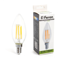 Лампа светодиодная Feron LB-717 Свеча E14 15W 4000K 38258