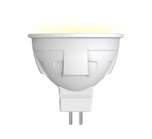 Лампа светодиодная Uniel GU5.3 6W 3000K матовая LED-JCDR 6W/WW/GU5.3/FR PLP01WH UL-00002424