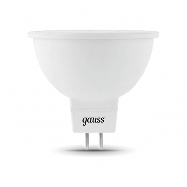 Лампа светодиодная Gauss GU5.3 5W 4100K матовая 201505205 Лампа светодиодная Gauss GU5.3 5W 4100K матовая 201505205