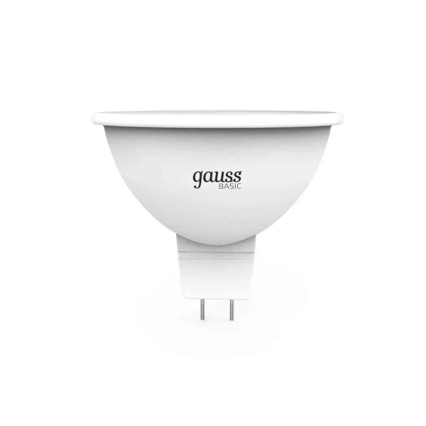 Лампа cветодиодная Gauss GU5.3 5,5W 4100K матовая 10135262T Лампа cветодиодная Gauss GU5.3 5,5W 4100K матовая 10135262T