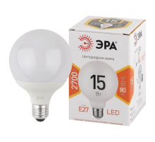 Лампа светодиодная ЭРА E27 15W 2700K матовая LED G90-15W-2700K-E27 Б0049077