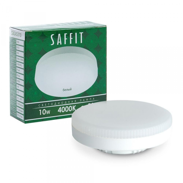 Лампа светодиодная Saffit GX53 10W 4000K матовая SBGX5310 55228 Лампа светодиодная Saffit GX53 10W 4000K матовая SBGX5310 55228