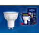 Лампа светодиодная Uniel GU10 6W 4000K матовая LED-JCDR 6W/NW/GU10/FR PLP01WH UL-00002421