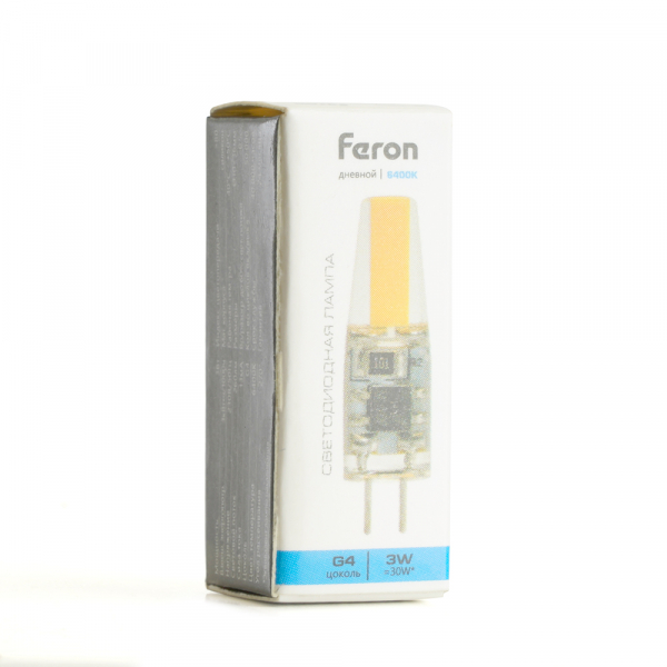 Лампа светодиодная Feron LB-423 G4 3W 230V 6400K 51169 Лампа светодиодная Feron LB-423 G4 3W 230V 6400K 51169