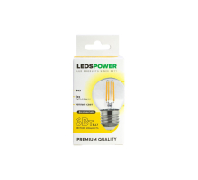 Светодиодная лампа LEDS POWER Filament G45 E27 6Вт 3000К 007113