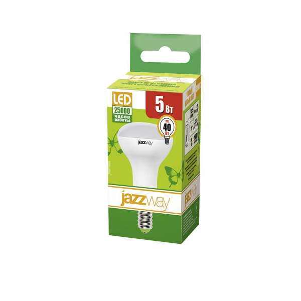 Лампа светодиодная Jazzway E14 5W 3000K матовая 1037015A Лампа светодиодная Jazzway E14 5W 3000K матовая 1037015A
