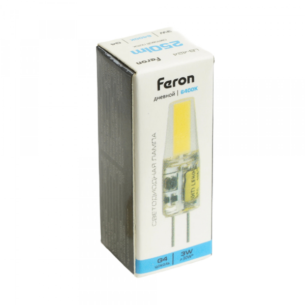 Лампа светодиодная Feron LB-424 G4 3W 12V 6400K 51172 Лампа светодиодная Feron LB-424 G4 3W 12V 6400K 51172