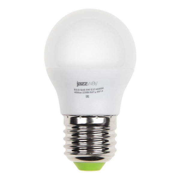 Лампа светодиодная Jazzway E27 5W 3000K матовая 1036957A Лампа светодиодная Jazzway E27 5W 3000K матовая 1036957A