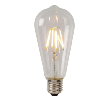 Лампа светодиодная Lucide E27 7W 2700К прозрачная 49084/07/60