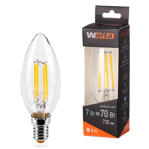 Светодиодная лампа WOLTA 25SCFT7E14 Светодиодная лампа WOLTA 25SCFT7E14