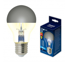 Лампа светодиодная Uniel E27 4W 4000K зеркальная LED-A60-4W/4000K/E27/CL MIRROR/CHROME PLS02WH UL-00011796 Лампа светодиодная Uniel E27 4W 4000K зеркальная LED-A60-4W/4000K/E27/CL MIRROR/CHROME PLS02WH UL-00011796