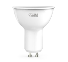 Лампа светодиодная Gauss GU10 9W 4100K матовая 13629