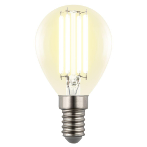 Лампа светодиодная Uniel E14 4W 3000K прозрачная LED-G45-4W/3000K/E14/CL GLY01TR UL-00011938