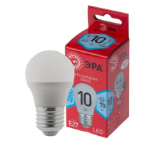 Лампа светодиодная ЭРА E27 10W 4000K матовая LED P45-10W-840-E27 R Б0050234