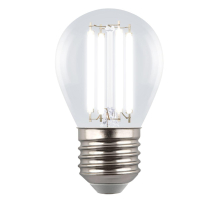 Лампа светодиодная Uniel E27 4W 4000K прозрачная LED-G45-4W/4000K/E27/CL GLY01TR UL-00011941