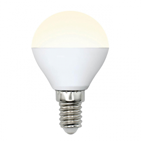 Лампа светодиодная Uniel E14 6W 3000K матовая LED-G45-6W/WW/E14/FR/MB PLM11WH UL-00002375 Лампа светодиодная Uniel E14 6W 3000K матовая LED-G45-6W/WW/E14/FR/MB PLM11WH UL-00002375