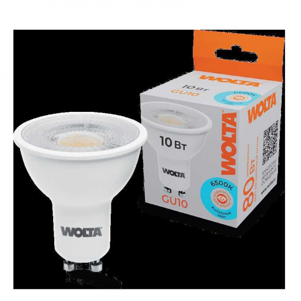 Светодиодная лампа WOLTA WSTD-PAR16-220V10W6KGU10-L Светодиодная лампа WOLTA WSTD-PAR16-220V10W6KGU10-L
