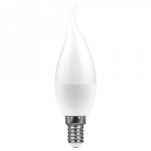 Лампа светодиодная Feron E14 9W 6400K матовая LB-570 38136