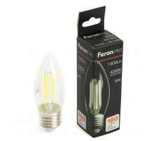 Лампа светодиодная Feron.PRO LB-1208 Свеча E27 1300LM 8W 175-265V 4000K 51242 Лампа светодиодная Feron.PRO LB-1208 Свеча E27 1300LM 8W 175-265V 4000K 51242