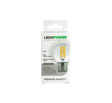 Светодиодная лампа LEDS POWER Filament G45 E27 6Вт 4000К 007120