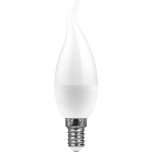 Лампа светодиодная Feron E14 11W 6400K Свеча Матовая LB-770 25952
