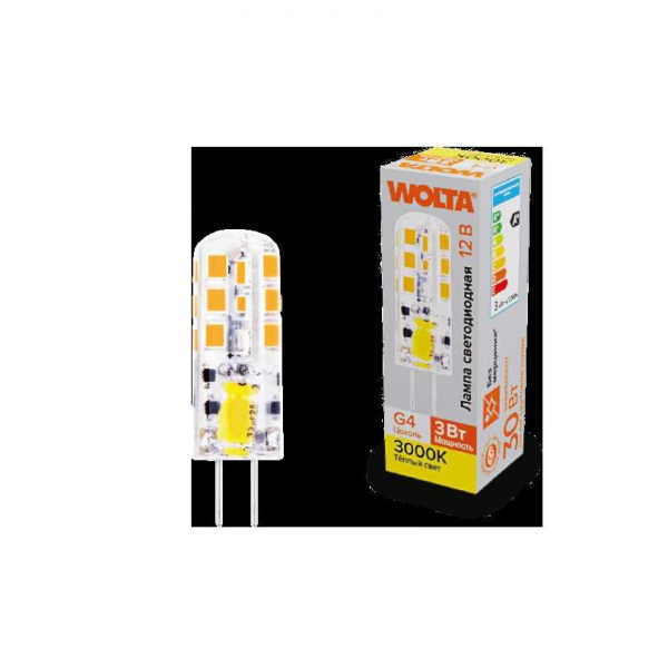 Светодиодная лампа WOLTA WSTD-JC-12V3W3KG4-S Светодиодная лампа WOLTA WSTD-JC-12V3W3KG4-S