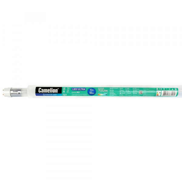 Лампа светодиодная Camelion G13 10W 6500K LED10-T8-60/865/G13 13590 Лампа светодиодная Camelion G13 10W 6500K LED10-T8-60/865/G13 13590
