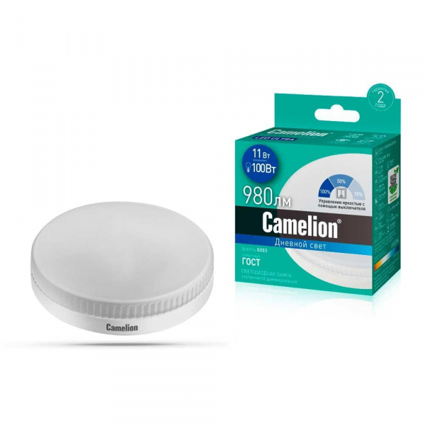 Лампа светодиодная Camelion GX53 11W 4500K LED11-GX53/865/GX53 14732 Лампа светодиодная Camelion GX53 11W 4500K LED11-GX53/865/GX53 14732